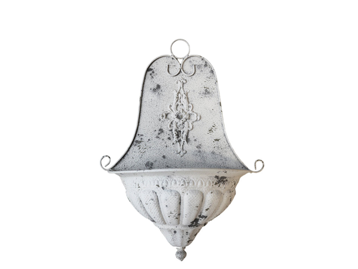 Altfranzösischer Wandaufhang in der Farbe Antique Creme aus Eisen