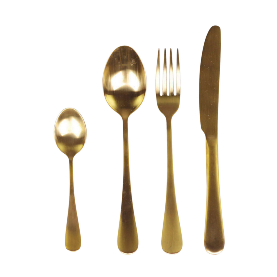 Chic Antique Nordique Besteck Set Gold 4-teilig