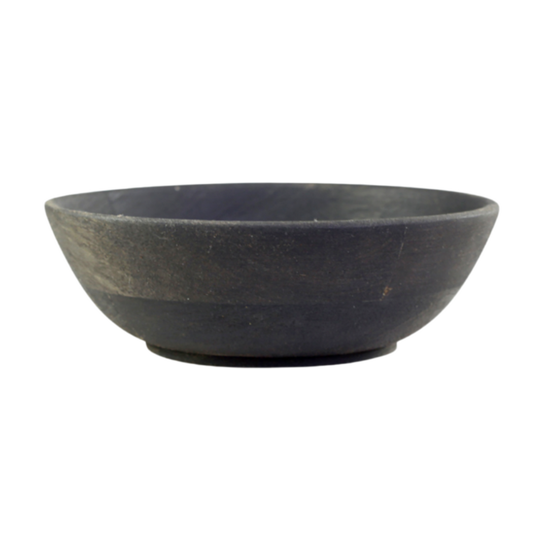 Chic Antique Laon Schale aus oxidiertem Mangoholz in Kohle Ø15 cm