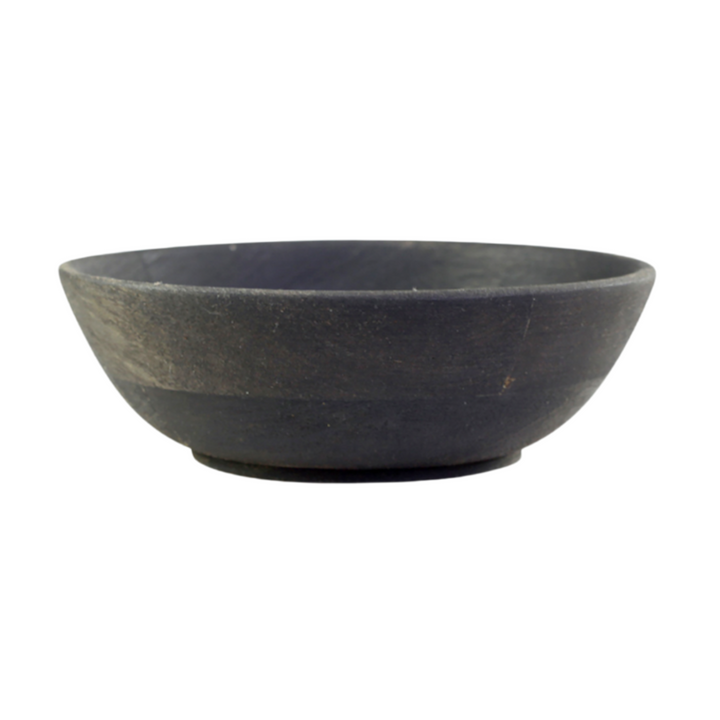 Chic Antique Laon Schale aus oxidiertem Mangoholz in Kohle Ø15 cm