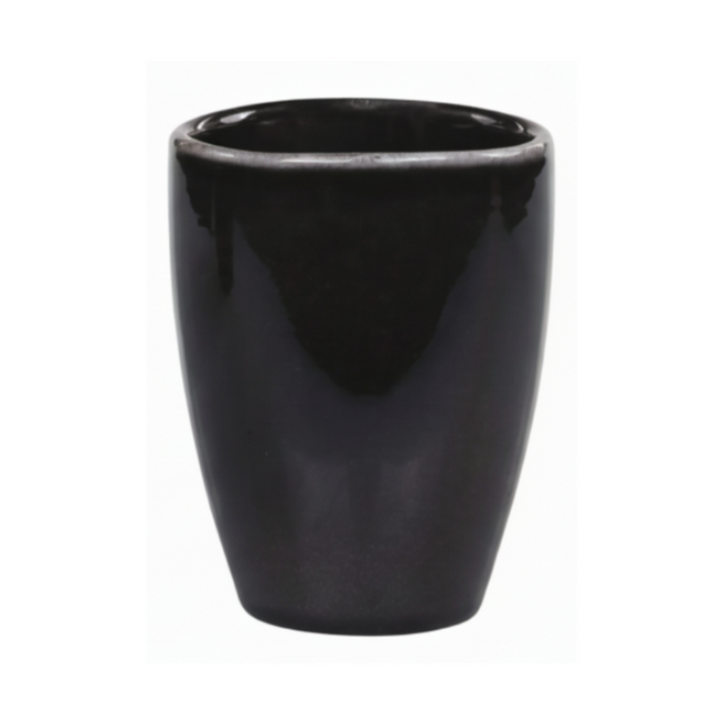 Chic Antique Calais Becher Schwarz Steingut Freisteller