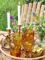 Chic Antique Saint-Émilion Weinglas mit Muster 6er Set