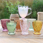 Chic Antique Saint-Émilion Glas mit Muster 6er Set