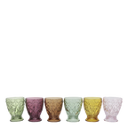 Chic Antique Saint-Émilion Glas mit Muster 6er Set