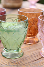 Chic Antique Saint-Émilion Glas mit Muster 6er Set