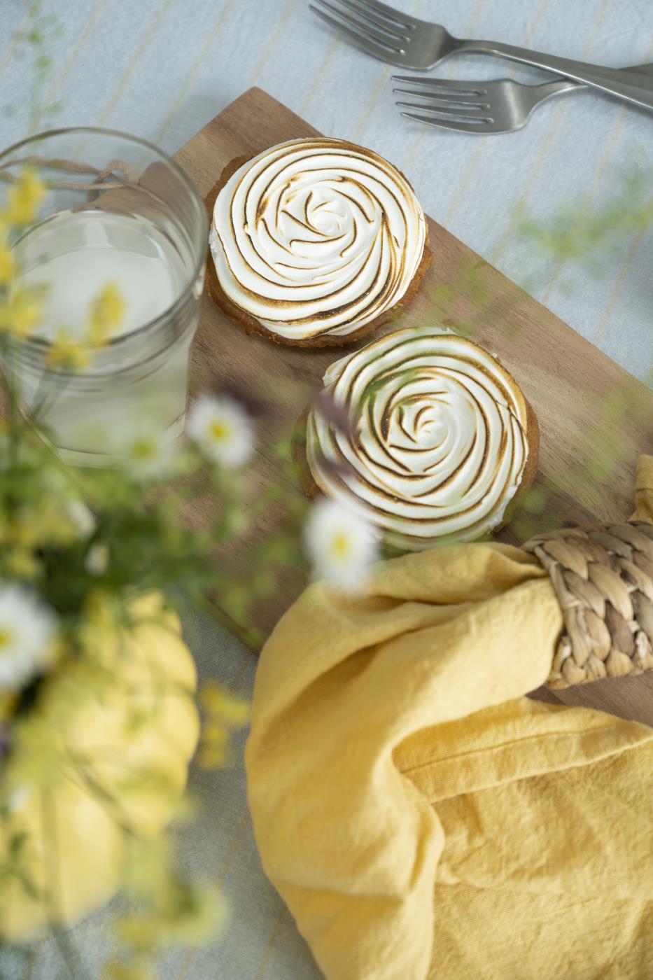 Ib Laursen Geschirrtuch Freja gelb Leinen Baumwolle Küchentuch im nordischen Küchenstil