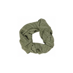 Ib Laursen Halstuch Grün Melange aus gestrickter Baumwolle als Rundschal im minimalistischen Design