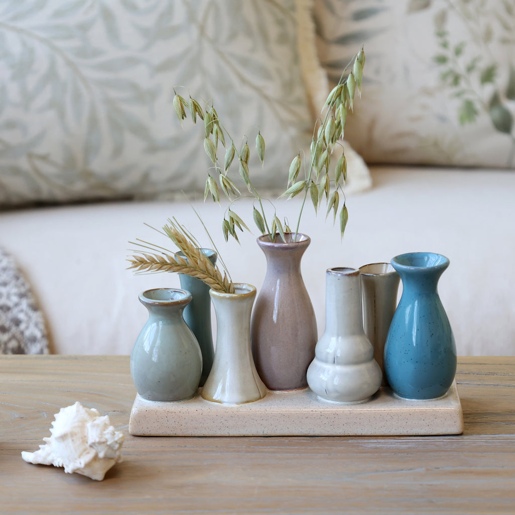 Chic Antique Vasen auf Tablett