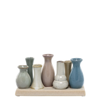 Chic Antique Vasen auf Tablett