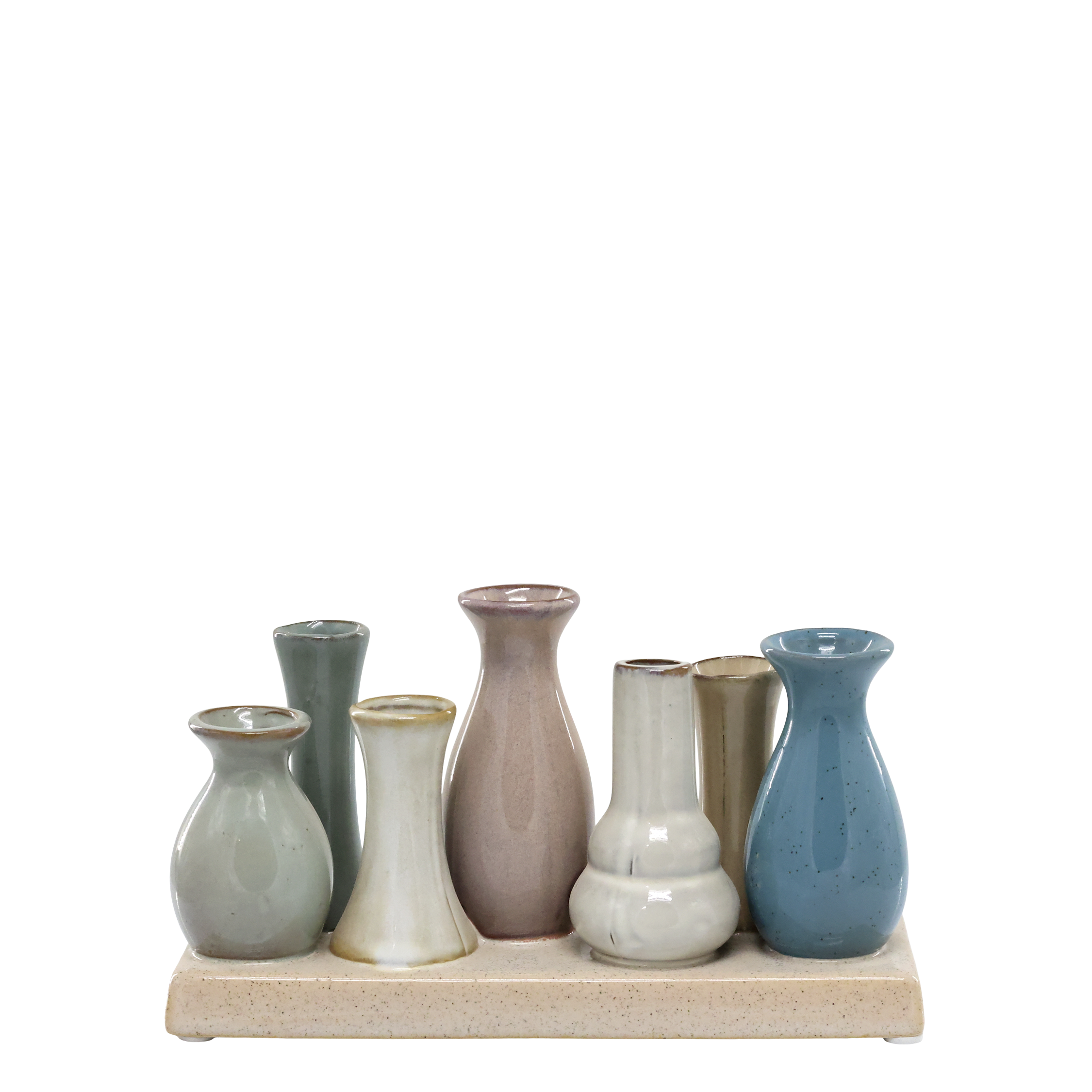 Chic Antique Vasen auf Tablett