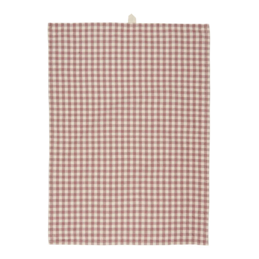 Ib Laursen Geschirrtuch Mette malva kariert Baumwolle Küchentuch 50x70 cm