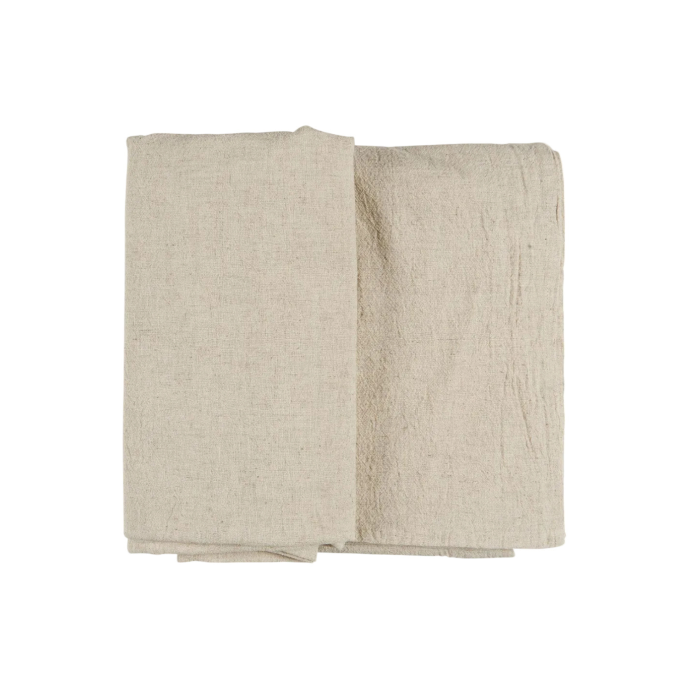 Ib Laursen Tischdecke quadratisch 160x160 cm leinenfarben aus Baumwolle und Leinen im skandinavischen Landhausstil