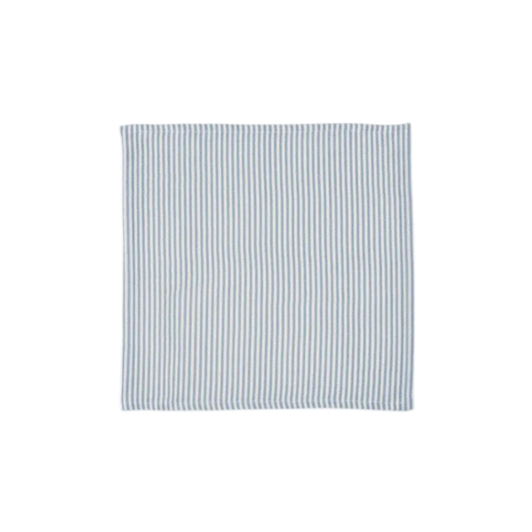 Ib Laursen Stoffserviette hellblau weiß gestreift aus Baumwolle im skandinavischen Landhausstil