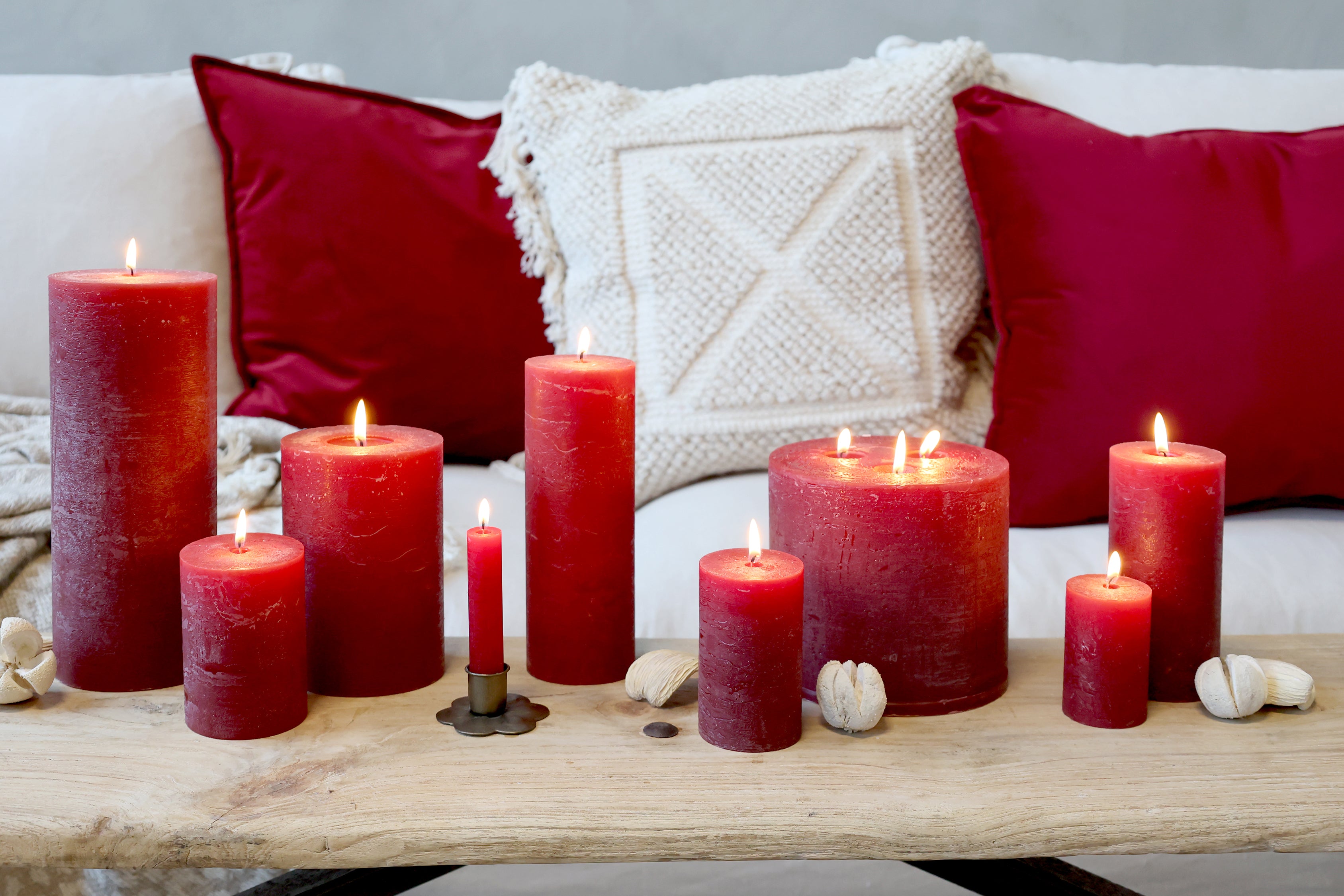 Chic Antique Macon Stumpenkerze rustikale 60 Std.