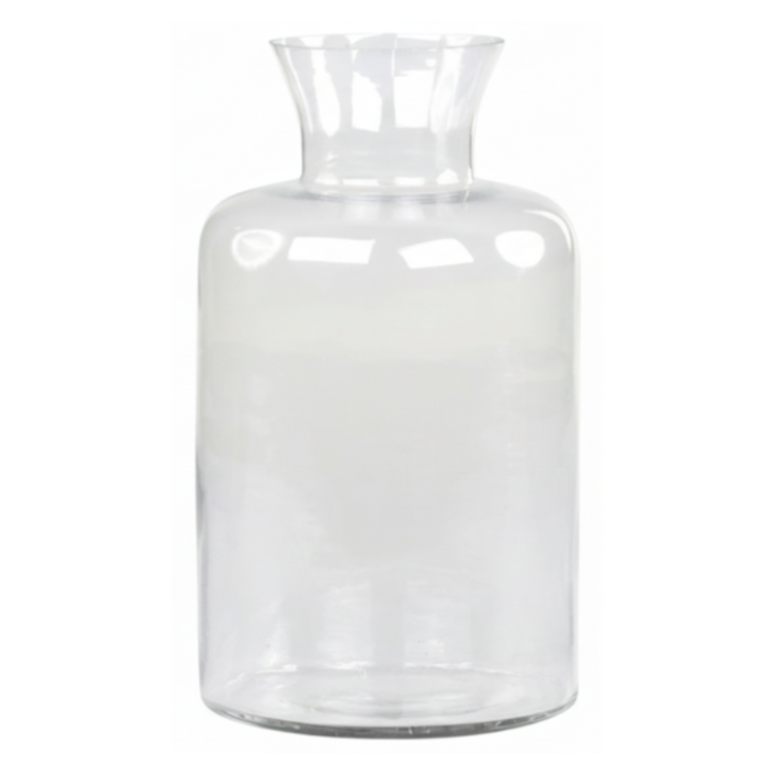 Chic Antique Vase aus transparentem Glas als dekorative Glasvase im Landhausstil