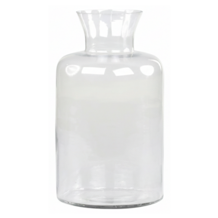 Chic Antique Vase aus transparentem Glas als dekorative Glasvase im Landhausstil