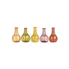 Ib Laursen Vase Anemone mit Grübchen UNIKA Glasvasen Set in fünf Farben