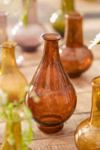 Ib Laursen Anemone Glasvase braun mundgeblasenes Glas dekorative kleine Vase