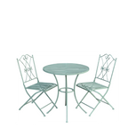 Chic Antique Bistrotisch mit 2 Stühlen (Set)