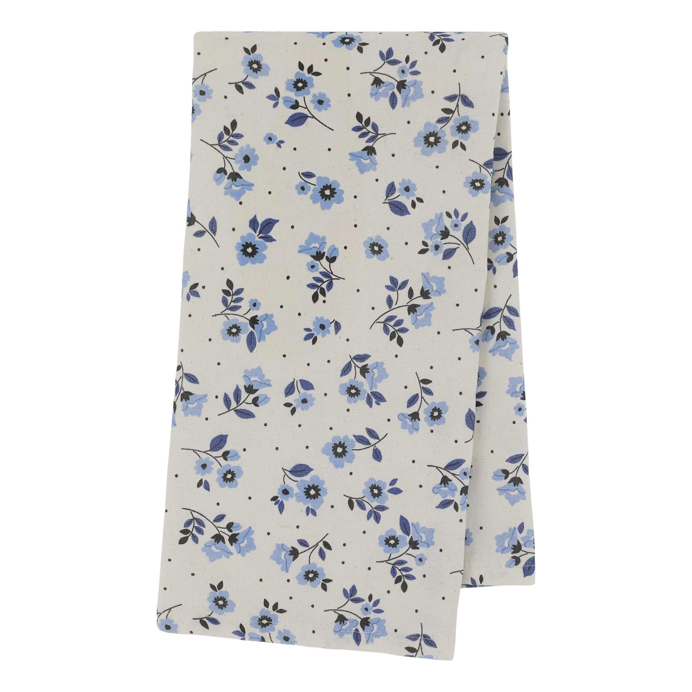 Aix Geschirrtuch Ocean Blue mit Blumen