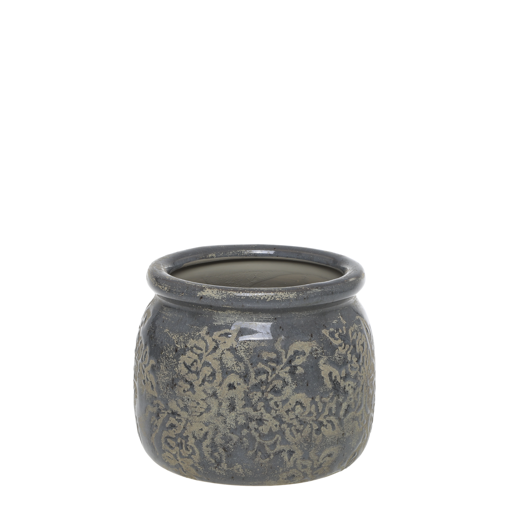 Antibes Blumentopf mit Blumenmuster