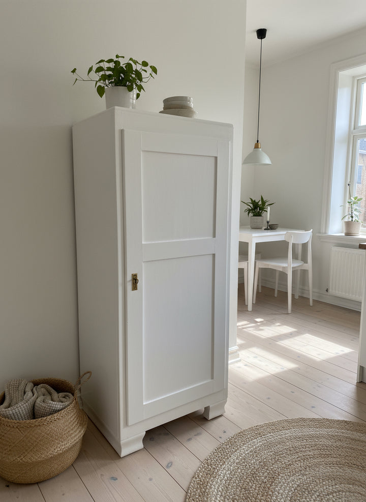 Antiker Vorratsschrank Weiss Shabby Chic