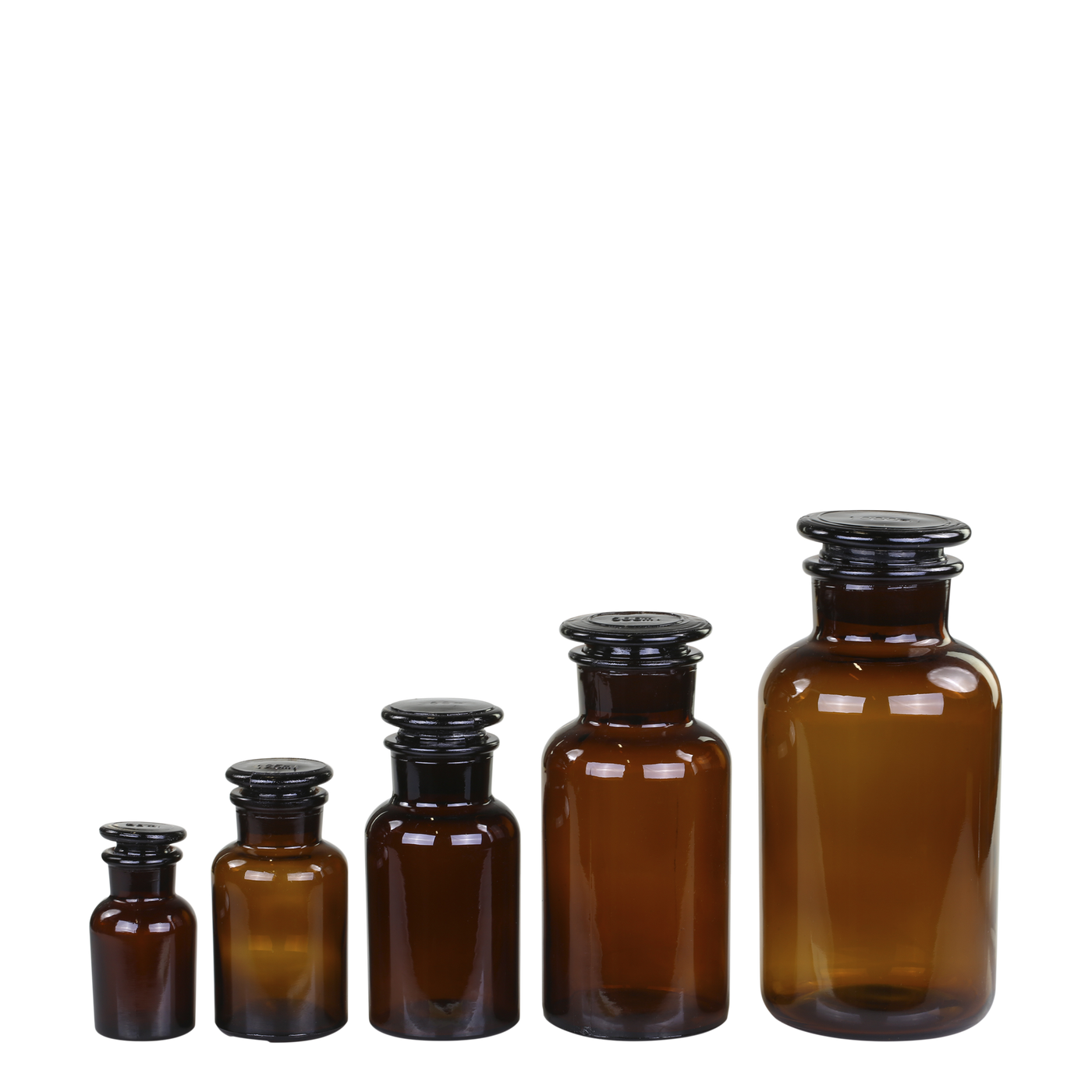 Altfranzösische Apothekerglas 5er Set
