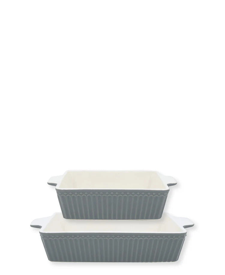 Auflaufformen Set Alice steingrau klein