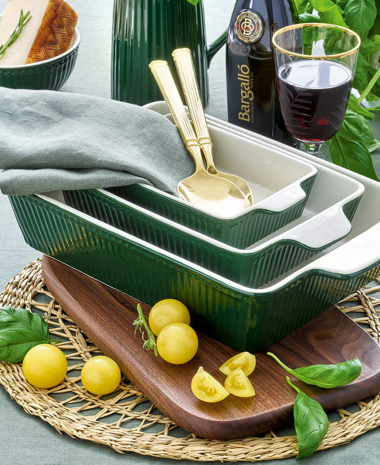 Auflaufformen Set Alice dunkelgrün klein