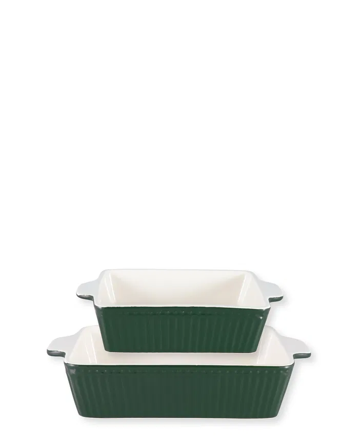 Auflaufformen Set Alice dunkelgrün klein