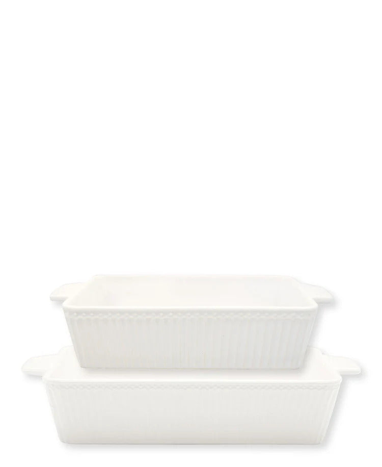 Auflaufformen Set Alice weiß klein