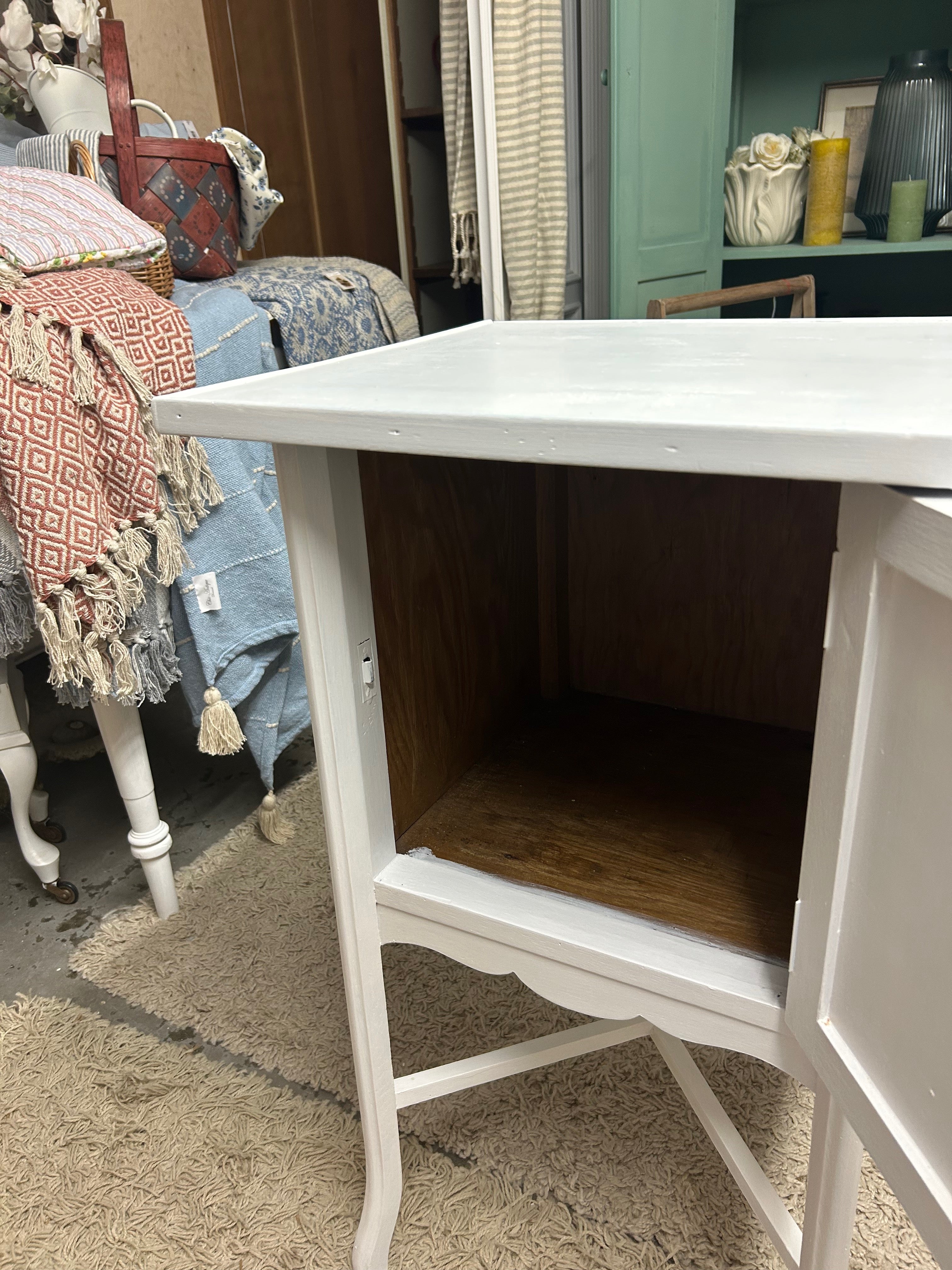 Antiker Beistelltisch, Jugendstil, Shabby Chic