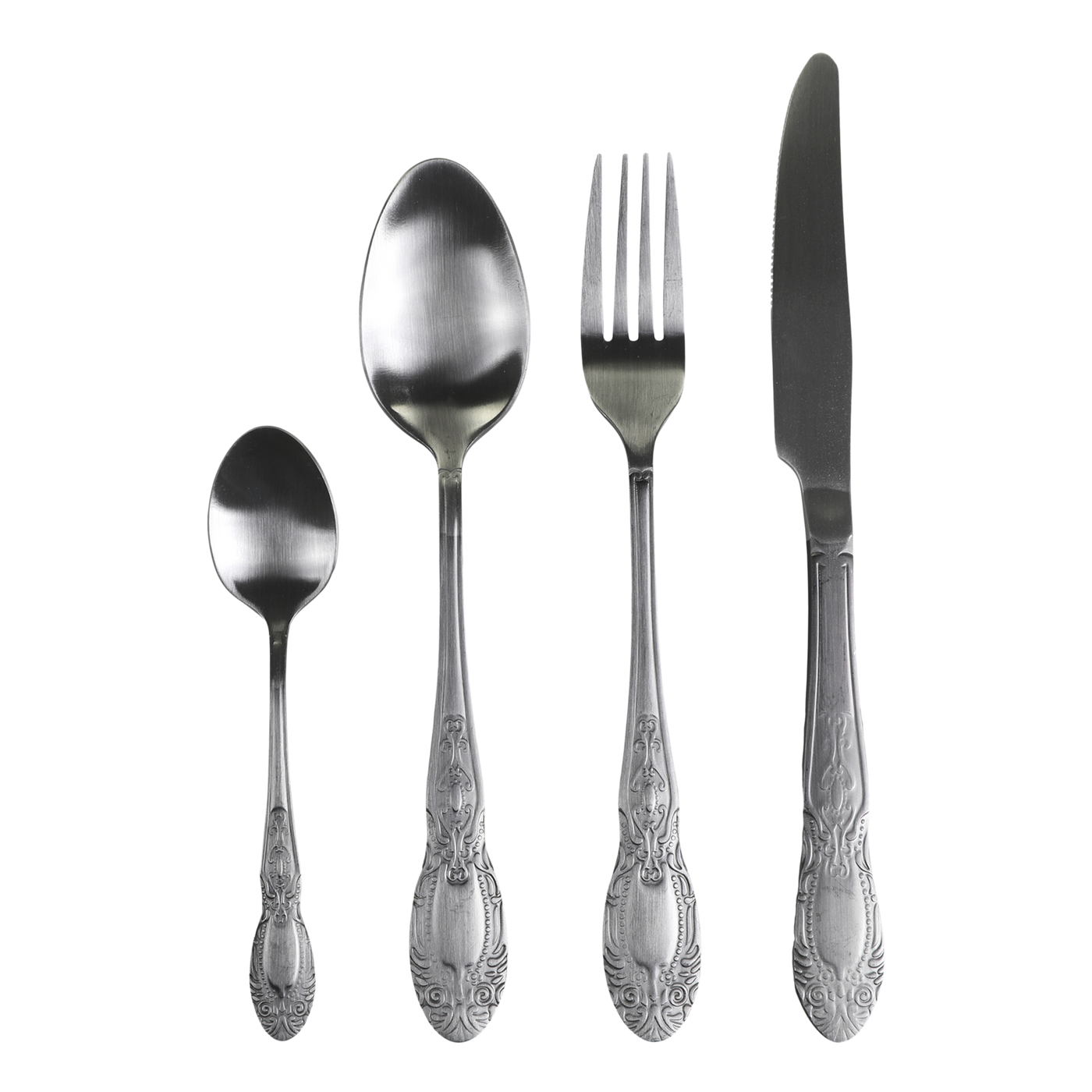 Chic Antique Besteck mit Dekor Set von 4 Matt Shabby Chic