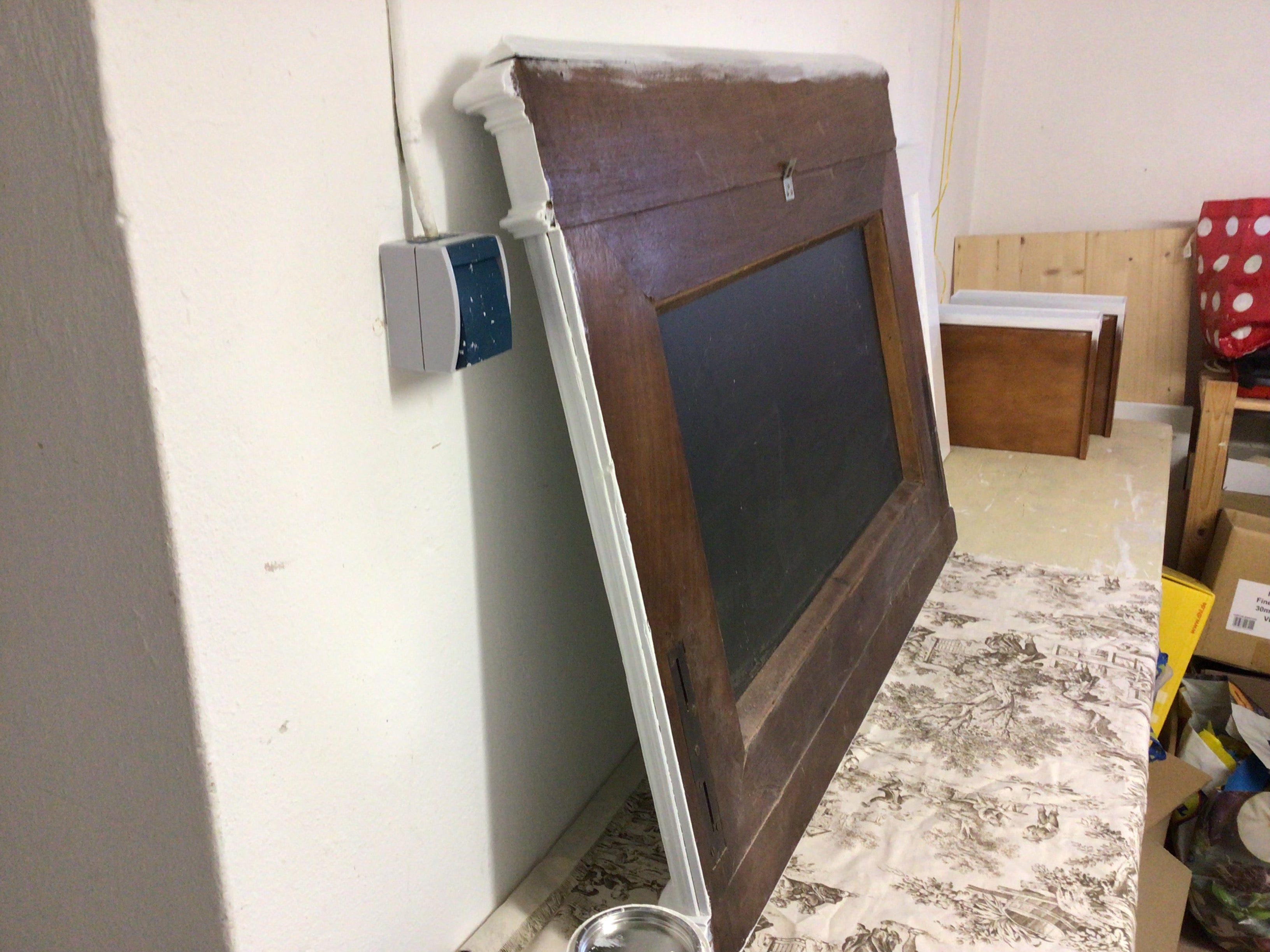 Antiker Spiegel, Biedermeier, Massivholz