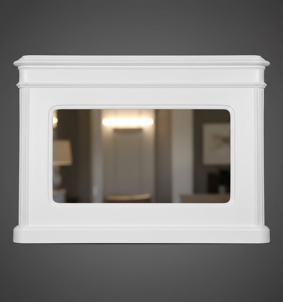 Antiker Spiegel, Biedermeier, Massivholz