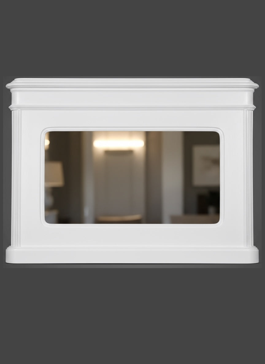 Antiker Spiegel, Biedermeier, Massivholz