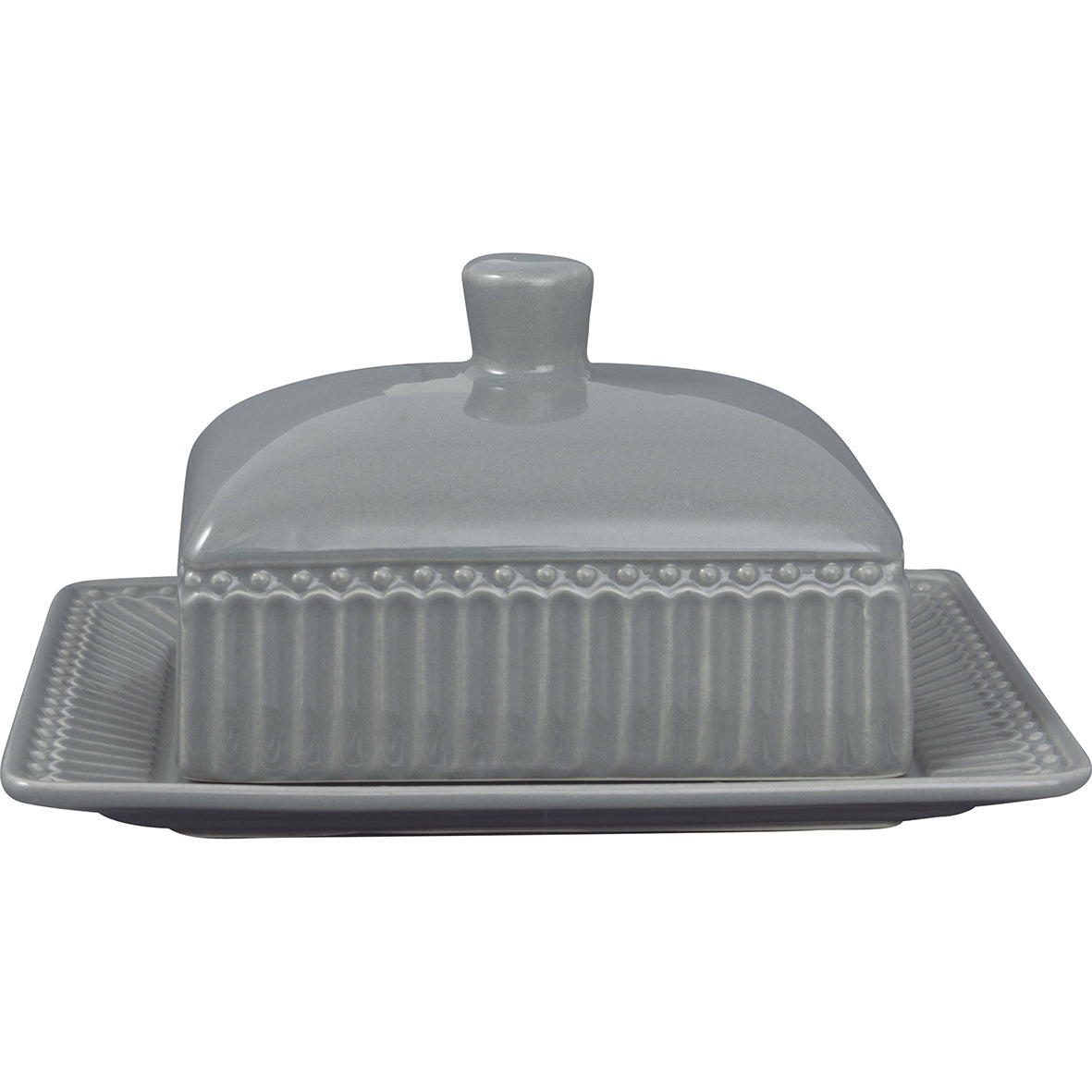 Greengate Butterdose Alice Steingrau