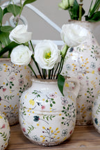 Chic Antique Cavaillon Flasche mit Blumenmotiv Landhaus