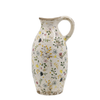 Chic Antique Cavaillon Flasche mit Blumenmotiv Landhaus