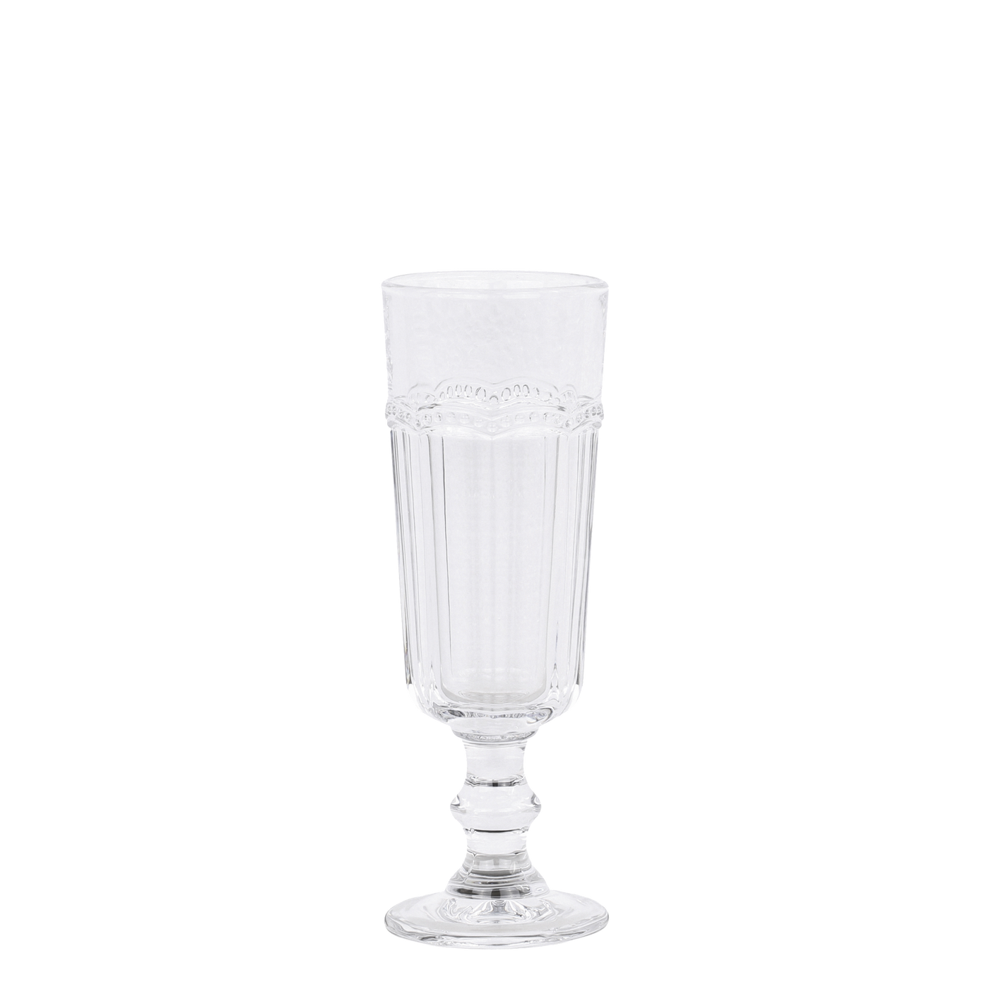 Antoinette Champagnerglas mit Perlenkante