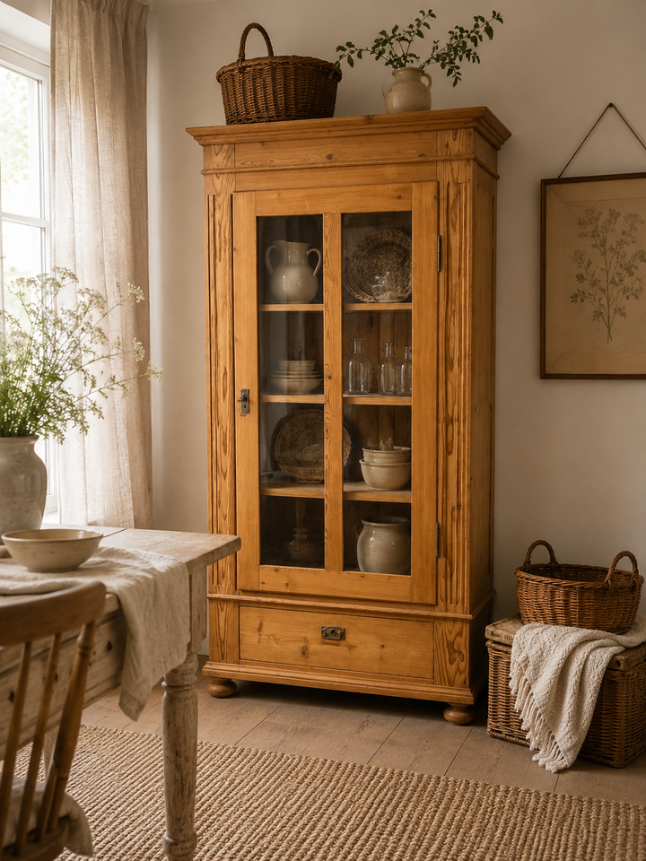 Antike Vitine Weichholz natur Shabby Chic