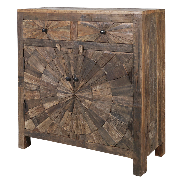 Chic Antique Grimaud Schrank mit Türen und Schubladen Natur