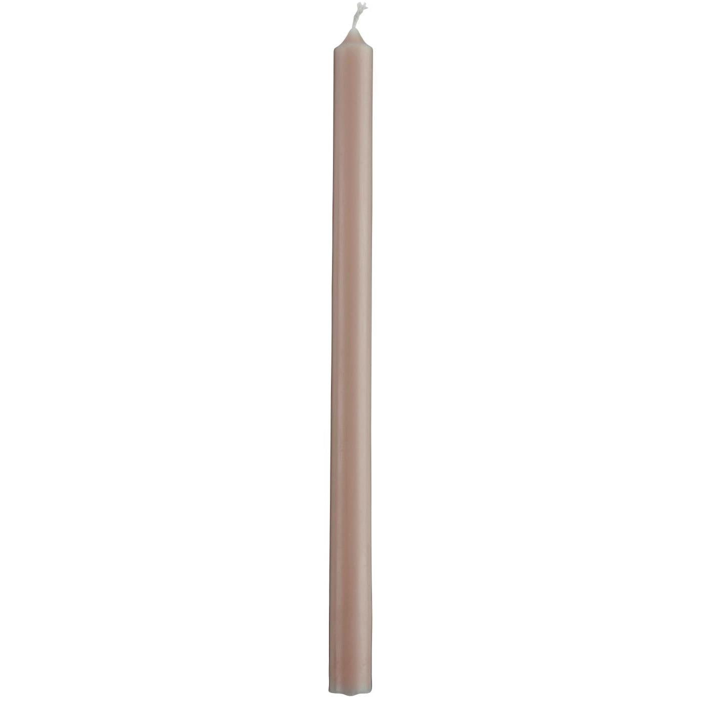 Dünne hohe Kerze, rosa malva