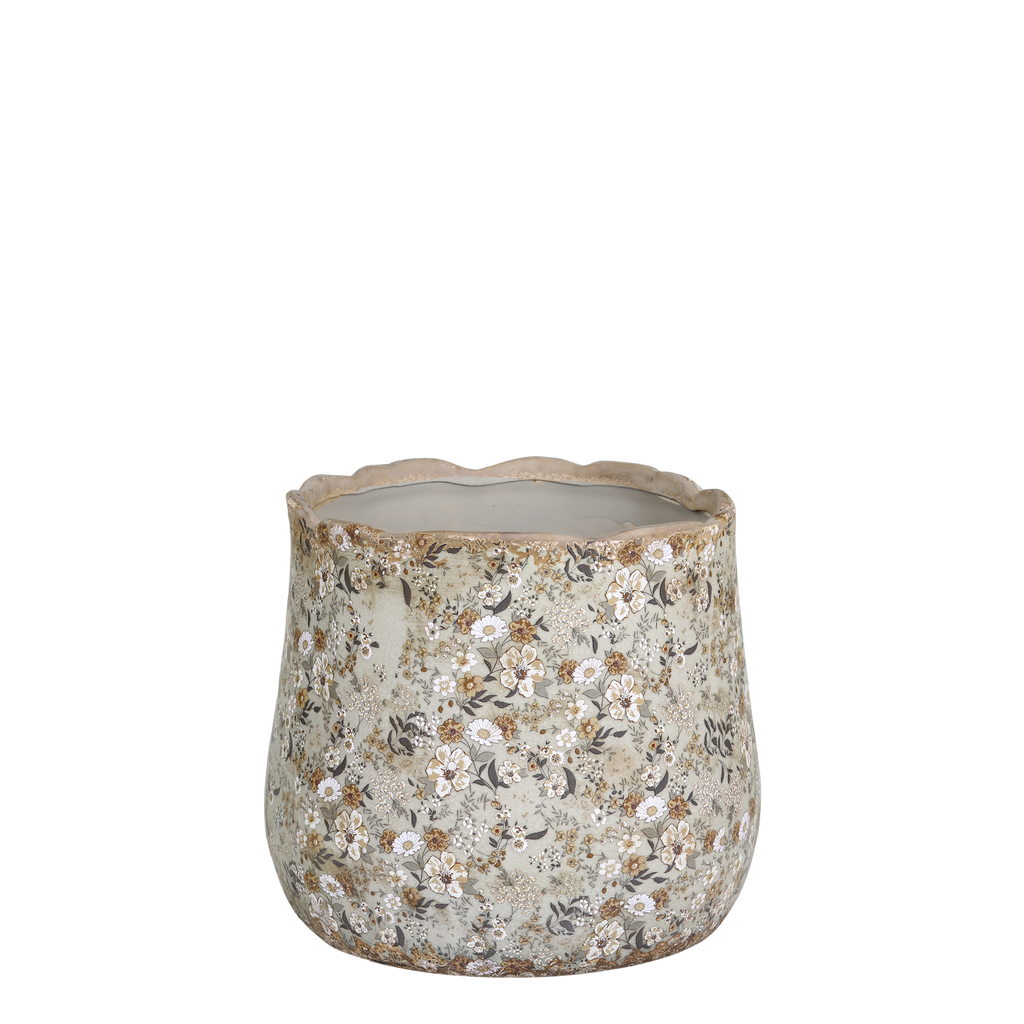 Evry Blumentopf mit Blumenmotiv