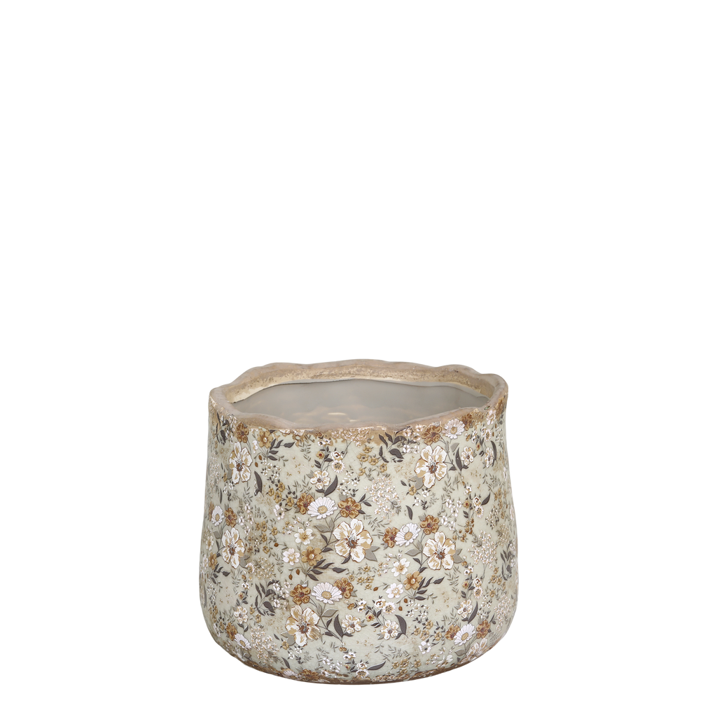 Evry Blumentopf mit Blumenmotiv