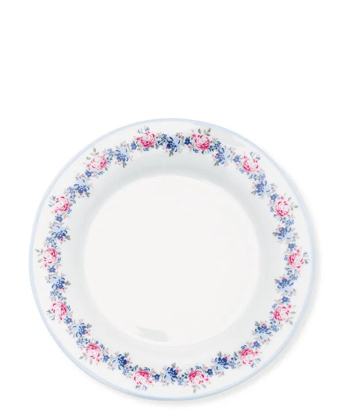 Greengate Frühstücksteller Laura Petit Weiß/Geblümt