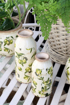 Flasche mit Olivenmuster