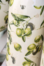 Flasche mit Olivenmuster