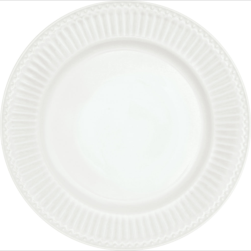 Frühstücksteller Alice Weiß 23 cm