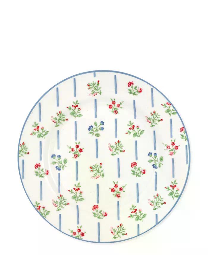 GreenGate Frühstücksteller Hannah Weiß/Geblümt